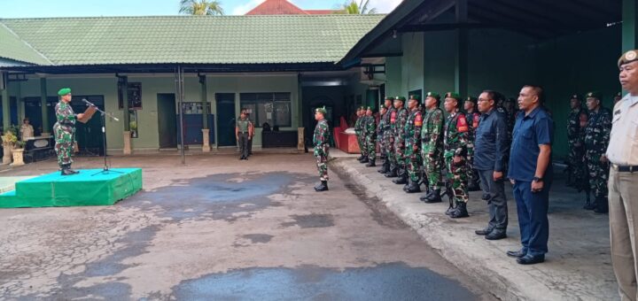 Kodim 1619/Tabanan menggelar upacara bendera