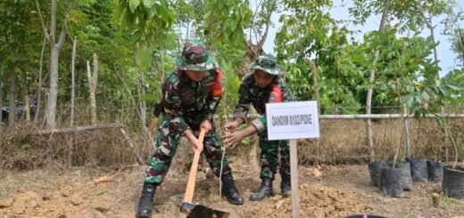 TMMD Ke-129 Kodim 0102/Pidie Ajak Warga Manfaatkan Lahan Produktif Lewat Penanaman Pohon Buah