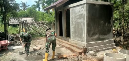 Tahap Akhir Pembangunan MCK TMMD Ke-129, Satgas Optimistis Rampung Tepat Waktu