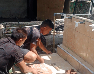 Bukan Sekadar Mempercantik, Keramik Sumur Bor TMMD Jaga Kebersihan Air Warga Deniang