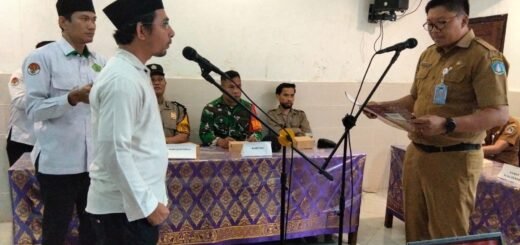 Pelantikan Anggota BPD Baru, Babinsa Kampung Toyapakeh Ajak Fokus pada Pelayanan Publik