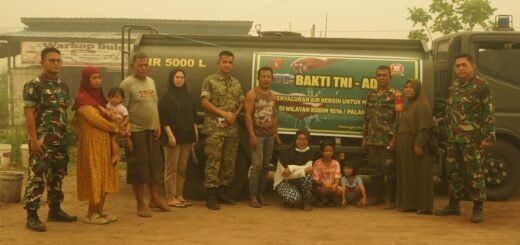Kodim 1016/Plk Berikan Dukungan Penuh dengan Penyediaan Air Bersih untuk Warga