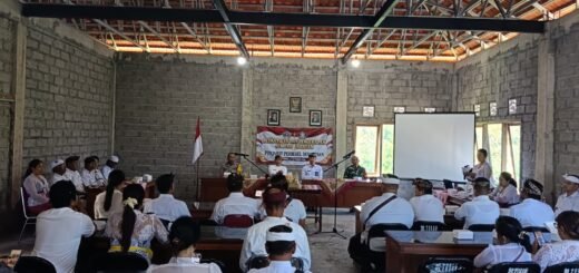 Kepala Desa Tusan Baru Dilantik, Komitmen Serma Dewa Putu Dukung Penuh Program Desa