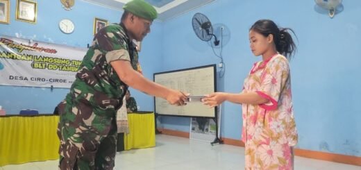 Babinsa Kodim 1420/Sidrap Berperan Dalam Program Makan Bergizi Untuk Masyarakat