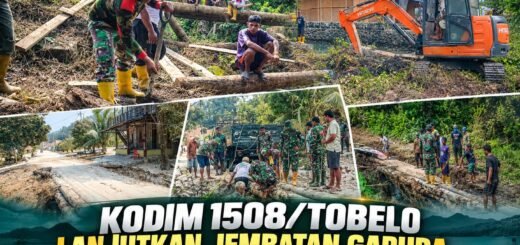 Jembatan Garuda: Upaya Kodim 1508/Tobelo Tingkatkan Konektivitas di Halmahera Utara