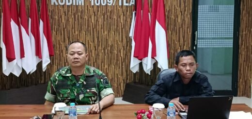 Pasi Intel Kodim Tanah Laut Ikuti Bimtek Aplikasi TMMD Secara Virtual