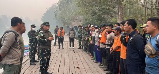 Pangdam XXII/TB dan Dandim 1014/PBN Lakukan Inspeksi Penanganan Karhutla di Tanjung Puting