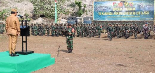 Kodim 1613/Sumba Barat Gelar Upacara Awal TMMD 130 di Desa Lingo Lango