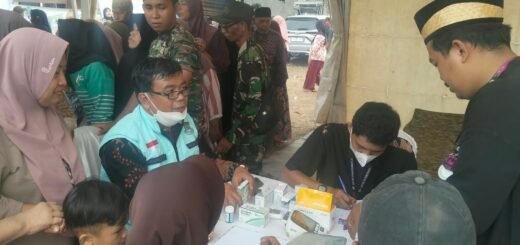 Layanan Kesehatan Gratis TMMD ke-130 Sambut Antusiasme Masyarakat Tigaraksa