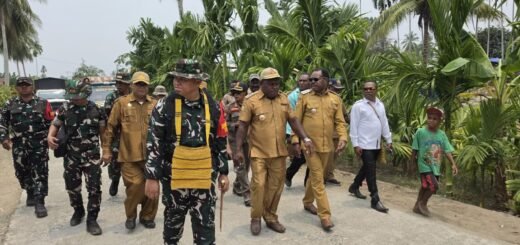 Kolaborasi Forkopimda dan Dandim Tinjau Persiapan TMMD di Nabire