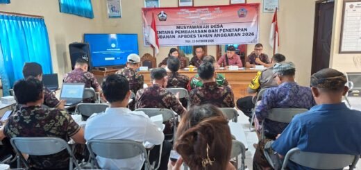 Kepala Desa Tiga Pimpin Musyawarah Untuk Rencanakan APBDes 2026