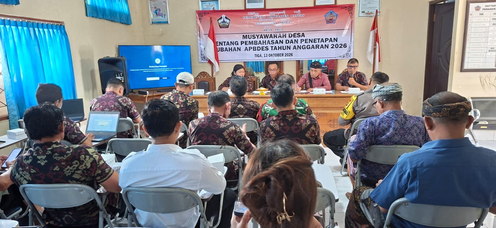 Kepala Desa Tiga Pimpin Musyawarah Untuk Rencanakan APBDes 2026