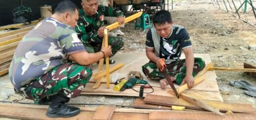 Pembangunan Infrastruktur Desa Sumur Bandung Didorong oleh Satgas TMMD
