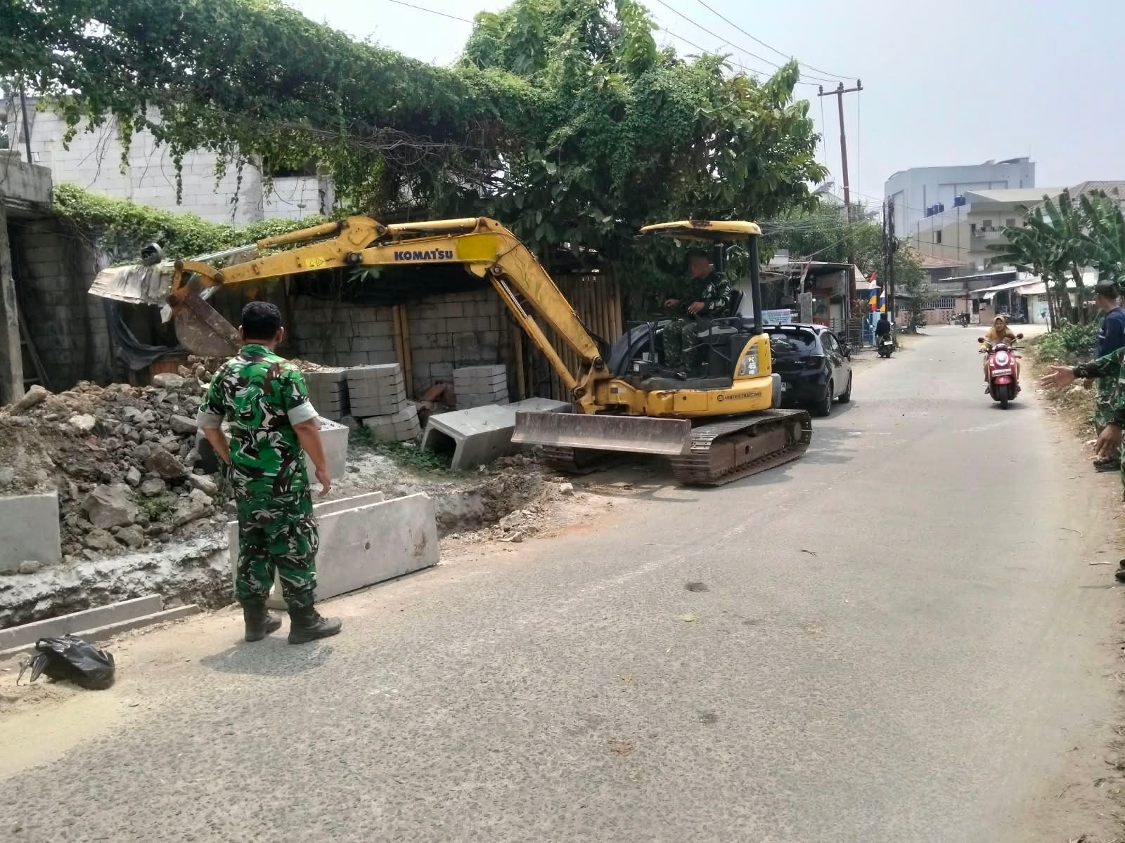 Satgas TMMD 130 Wujudkan Infrastruktur Drainase untuk Atasi Genangan Air