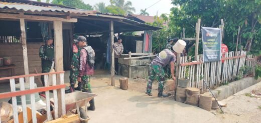 Pembangunan Sumur Pompa untuk Akses Air di Desa Soe Dimulai Satgas TMMD