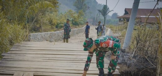 Dengan Semangat Gotong Royong, Dansatgas TMMD Dukung Prajurit di Luwu Timur