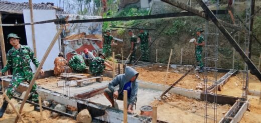 Satgas TMMD Berhasil Membangun Pondasi Rumah Nanang Dengan Kualitas Tinggi