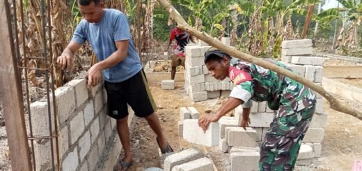 Prajurit TNI Gencarkan Proyek RTLH untuk Tingkatkan Kualitas Hidup Warga Desa Yang