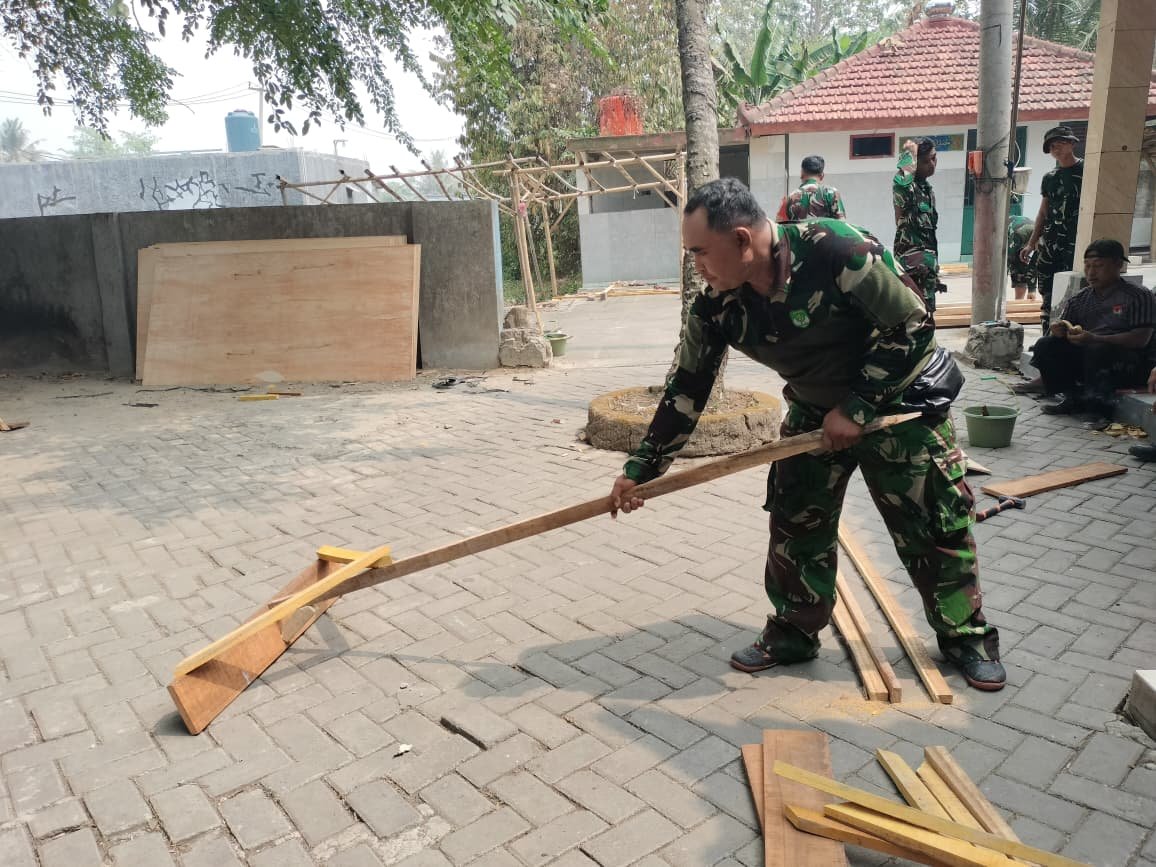 Satgas TMMD ke-130 Galang Kerja Sama untuk Pembangunan di Desa Sumur Bandung