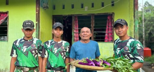 Kolaborasi Prajurit dan Warga Supiori dalam Program Pertanian Berkelanjutan