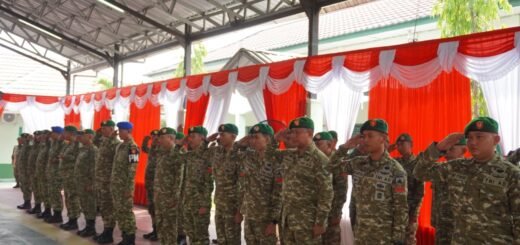 Prajurit Kodim 1015/Sampit Rayakan Kenaikan Pangkat di Korem 102/Pjg